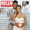 Novak Djokovic et Jelena Ristic mariés et en une du magazine Hello! du 21 juillet 2014
