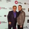 Elton John et son mari David Furnish - Personnalités à la "Elton John AIDS Foundation Viewing Party" à l'occasion de la 86e cérémonie des Oscars à Los Angeles, le 2 mars 2014.