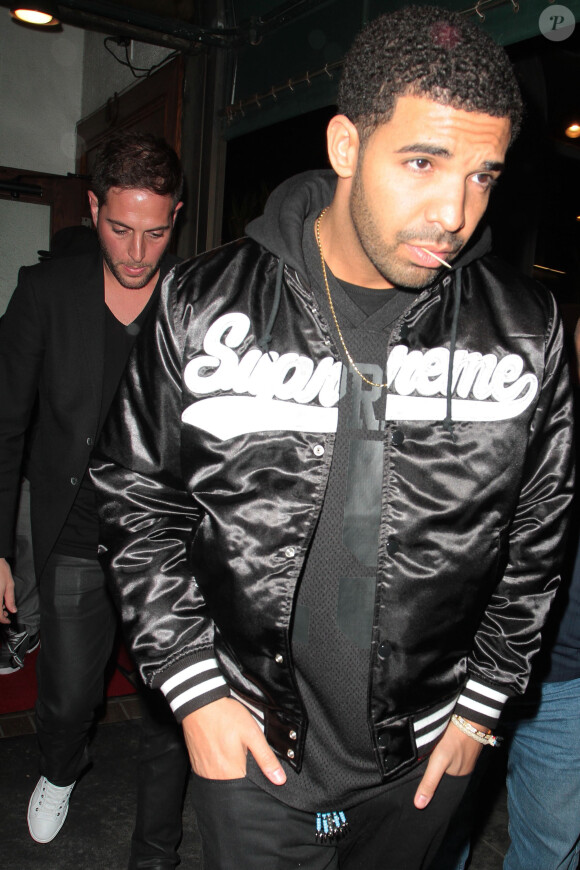 Drake à West Hollywood. Le 17 avril 2014.