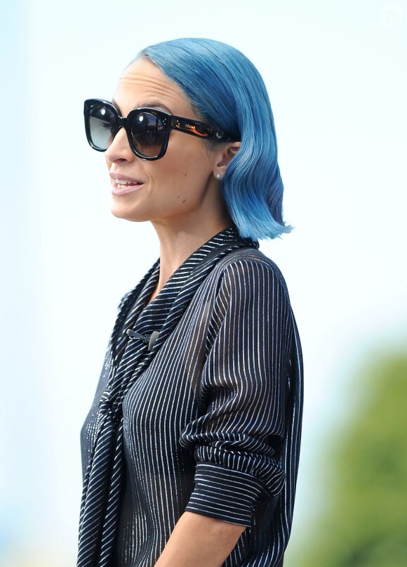Nicole Richie discute avec Mario Lopez le 16 juillet 2014 à Los Angeles