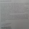 La lettre de Corinna Schumacher adressée aux fans de son époux Michael, publiée dans le programme du Grand Prix d'Allemagne, le 17 juillet 2014