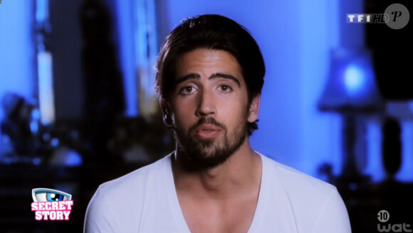 Stéfan, candidat de Secret Story 8, dans son portrait (Secret Story 8, le vendredi 18 juillet 2014.)