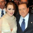  Silvio Berlusconi et sa fianc&eacute;e Francesca Pascale &agrave; Bari, le 12 avril 2013. 