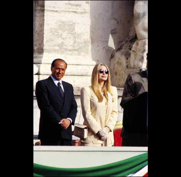 Silvio Berlusconi et sa désormais ex-épouse Veronica