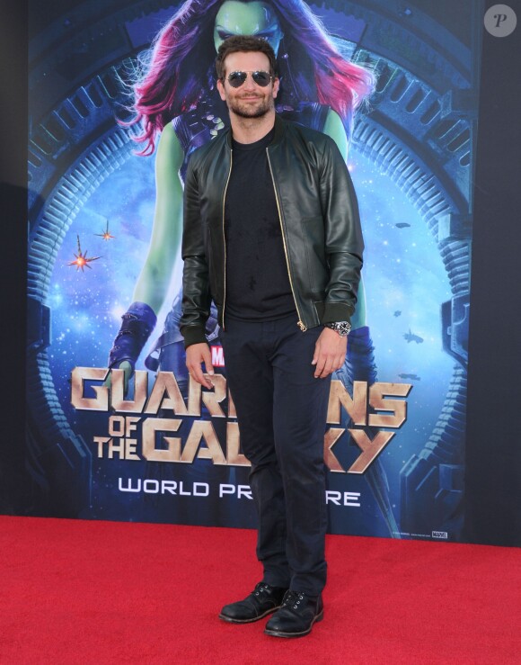 Bradley Cooper lors de la première des Gardiens de la Galaxie, le 21 juillet 2014, à Los Angeles.