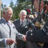 Le prince Charles en visite dans le Pertshire, en Ecosse, le 22 juillet 2014, jour du premier anniversaire de son petit-fils le prince George de Cambridge.