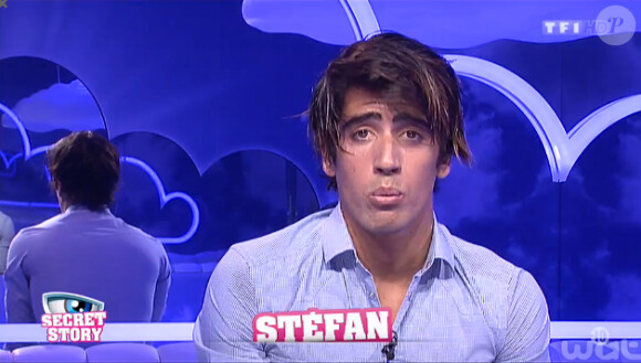 Stéfan dans la quotidienne de Secret Story 8, sur TF1, le jeudi 24 juillet 2014