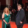 Michael Moore et son épouse Kathleen Glynn lors de l'avant-première de 'Capitalism : A Love Story' au Sala Grande lors du 66e Festival de Venise, le 6 septembre 2009
