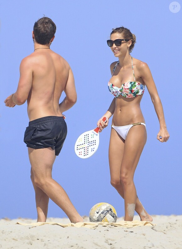 Mario Gotze and Ann-Kathrin Brommel on the Beach in Ibiza