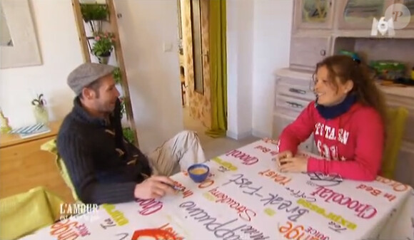 Caroline et Miguel, qui a quitté l'aventure (dans L'Amour est dans le pré 2014, le lundi 28 juillet 2014.)