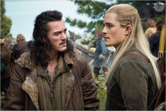 Luke Evans et Orlando Bloom dans Le Hobbit : La Bataille des Cinq Armées