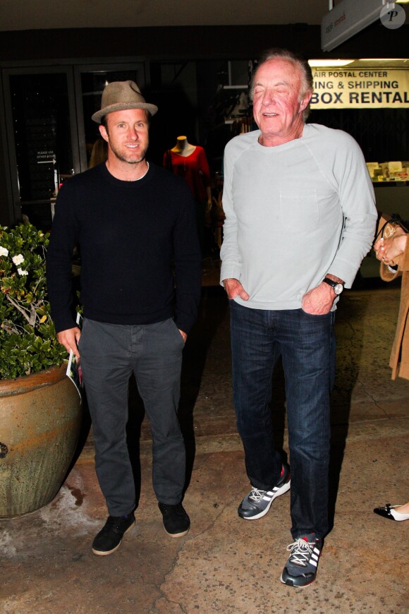 James Caan et son fils Scott Caan à West Hollywood, le 25 mars 2014.