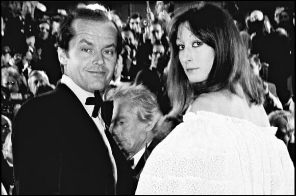 Jack Nicholson et Angelica Huston lors du Festival de Cannes 1974