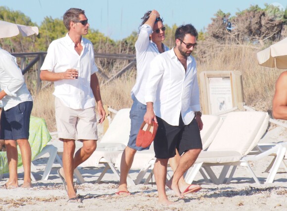 Orlando Bloom profite de ses vacances à Ibiza avec ses amies et amis, le 29 juillet 2014