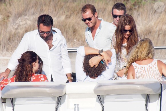 Orlando Bloom profite de ses vacances à Ibiza avec ses amies et amis, le 29 juillet 2014