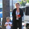 Hilary Duff et son fils Luca vont faire des courses à Beverly Hills, le 21 juillet 2014. 