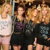 Erin Heatherton, Taylor Hill, Barbara Palvin et Frida Gustavsson assistent à la soirée d'ouverture de la boutique Rosa Chá. São Paulo. Le 29 juillet 2014.