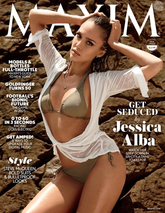Jessica Alba en couverture du magazine Maxim