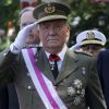Le roi Juan Carlos, lors du jour des armées à Madrid, le 8 juin 2014