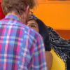 Geoffrey embrasse Jessica dans l'hebdo de Secret Story 8, le vendredi 1er août 2014, sur TF1
