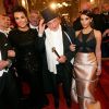 Kris Jenner, Richard Lugner et Kim Kardashian au bal de l'Opéra de Vienne. Le 27 février 2014.