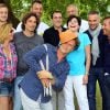 Virginie Coupérie-Eiffel, Richard Orlinski, Thierry Beccaro, Philippe Bas, Bernard Montiel, Charles Berling, Liane Foly - 7e édition du Star West Pétanque au parc Mauresque à Arcachon le 3 août 2014.
