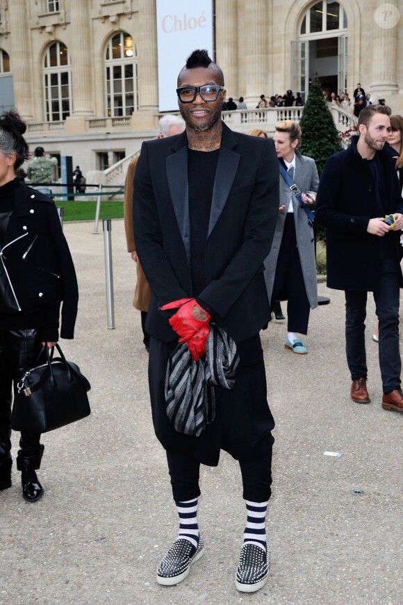 Djibril Cissé à Paris, le 2 mars 2014.