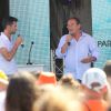 Exclusif - Rencontre avec Jean-Pierre Pernaut à Hyères, à l'occasion de la tournée de "Danse avec les stars" sur la plage des Salins. Le 19 juillet 2014.