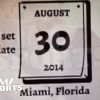 Image du save the date vidéo de Dwyane Wade et Gabrielle Union, qui célébreront leur mariage le 30 août 2014 à Miami, en Floride.
