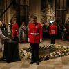 Camilla Parker Bowles à l'abbaye de Westminster le 4 août 2014 pour commémorer le centenaire de la Première Guerre mondiale.
