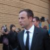 Oscar Pistorius quitte le tribunal de Pretoria, en Afrique du Sud, le 8 août 2014.
