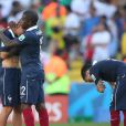 Antoine Griezmann inconsolable lors de l'élimination de l'équipe de France en quart de finale de la Coupe du monde le 4 juillet 2014 au Brésil