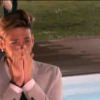 Sacha en pleurs lors de l'élimination d'Elodie dans Secret Story 8, le 8 août 2014 sur TF1.