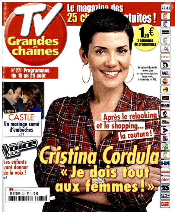 Magazine TV Grandes Chaînes du 16 au 29 août 2014.