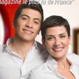 Cristina Cordula et son fils en couverture du magazine Télé 7 Jours du 8 au 14 février 2014.