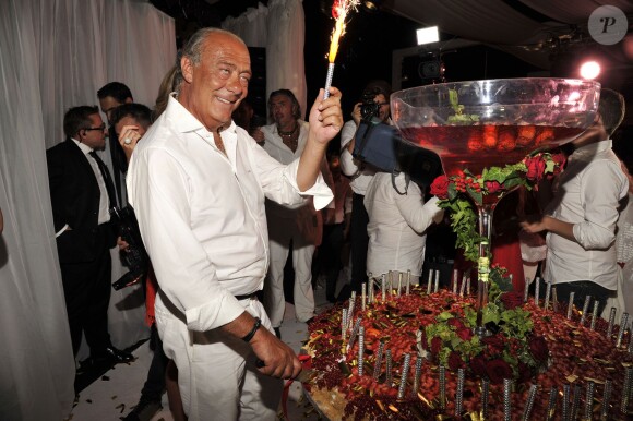 Fawaz Gruosi fête son 62e anniversaire au Billionaire. Porto Cervo, le 8 août 2014.