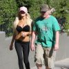 Exclusif - Courtney Stodden fait du jogging avec son mari Doug Hutchison a West Hollywood, le 4 mars 2013.