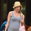 Doutzen Kroes, enceinte, dans les rues de New York, le 12 mai 2014.