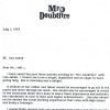 La lettre que Robin Williams avait envoyé au collège de sa jeune partenaire de Mme Doubtfire, Lisa Jakub, pour qu'elle ne soit pas expulsée - 1993