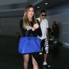 Khloe Kardashian et French Montana à l'aéroport JFK. New York, le 4 juillet 2014.