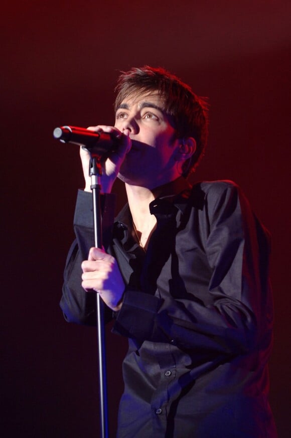 Grégory Lemarchal, lors d'un concert à Lausanne (Suisse), en mai 2006.