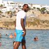 Le basketteur LeBron James en vacances à Mykonos, le 15 août 2014.