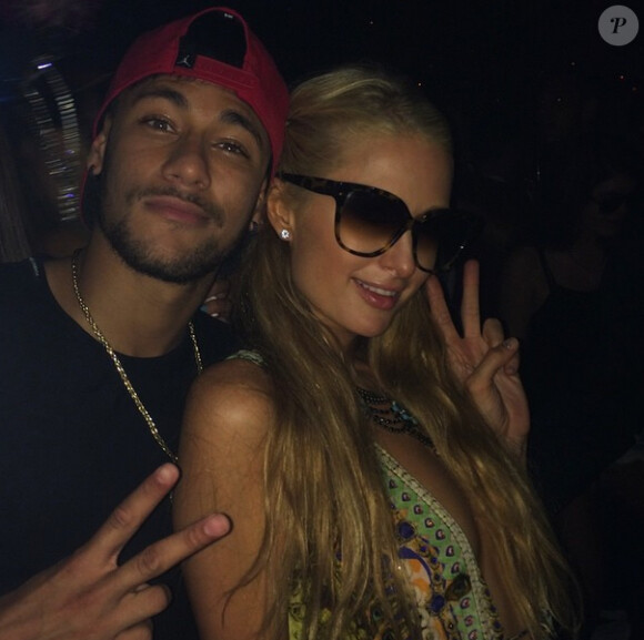 Neymar et Paris Hilton à Ibiza - aout 2014