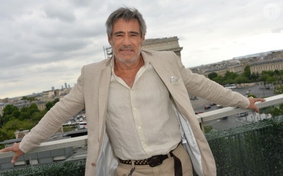 Exclusif - Gérard Lanvin sur la terrasse du Publicis et à l'avant-première du film lors du 3ème Champs-Elysées Film Festival à Paris, le 16 juin 2014