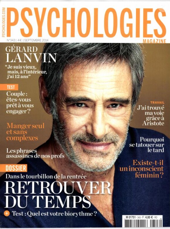 Le magazine Psychologies du mois de septembre 2014