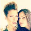 Patricia Rodriguez (à droite), Miss Espagne 2008 et 2013, et sa compagne, la DJ Vanessa Klein - août 2014