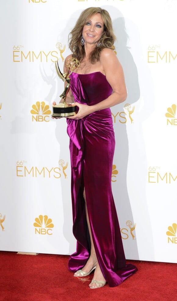 Allison Janney aux Primetime Emmy Awards, Los Angeles, le 25 août 2014.