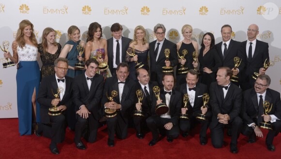Le cast de Breaking Bad aux Primetime Emmy Awards, Los Angeles, le 25 août 2014.