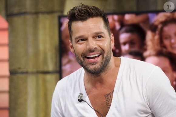 Ricky Martin participe à l'émission de télévision "El Hormiguero" à Madrid, le 9 juin 2014.
