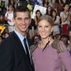 Heather Morris et Taylor Hubbell, à la première de Glee le concert 3D, à Los Angeles, le 6 août 2011.